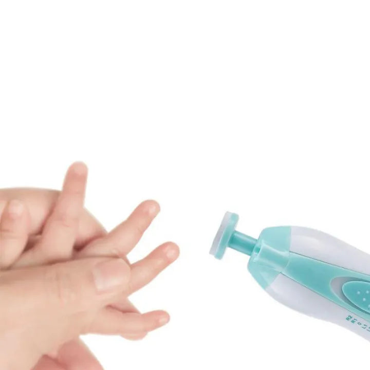 Electric Baby Nail Trimmer with 6 Grits & LED Light